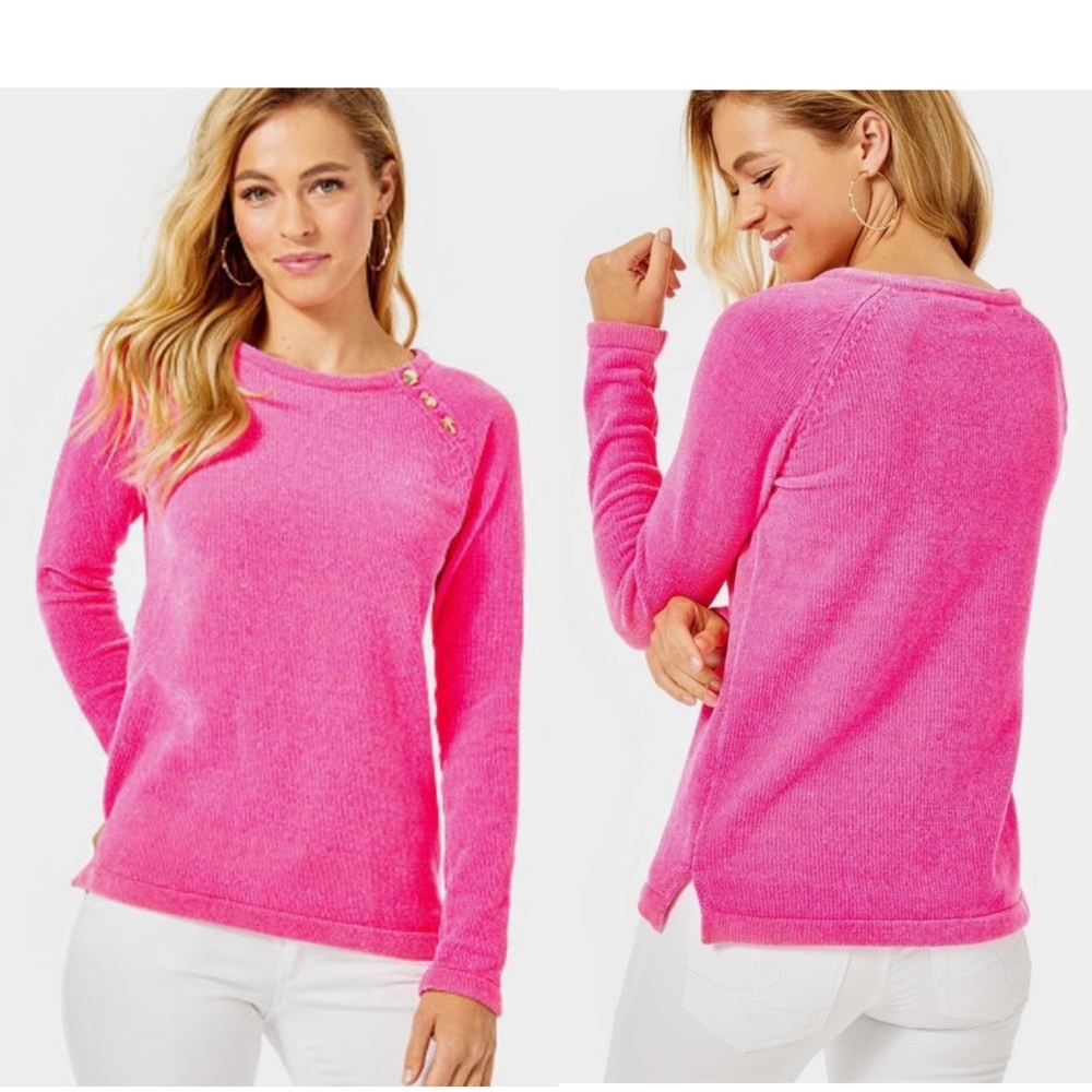 NWOT! Lilly Pulitzer Cockatoo Pink Pippin Crewneck Sweater